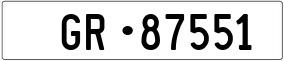 Trailer License Plate